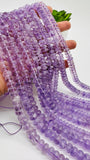 Lavender Amethyst Roundel Beads • 8 / 10mm Size • Natural Lavender Amethyst Rondelle Beads•  Length 40 Cm • Origin Brazil