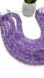 Lavender Amethyst Tube Beads • 9x12 mm Size • Natural Lavender Amethyst Cylindrical Beads• Length 40 Cm • Origin Brazil