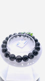 Black Rutile Bracelet • 10 mm Size • Code #C13 • AAAA Quality • 7.5 Inch Length • Natural Rutilated Quartz  • Rutile Round Bracelet