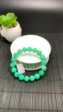 Chrysoprase  Bracelet • 11.50 mm Size • Code #D15 •  AAA quality • Length 7.5” • Natural Chrysoprase Round Bracelet • Origin Australia