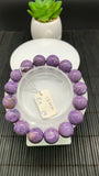 Charoite Bracelet• 13 mm size • Code C9 • AAA Quality • Length 7.5 Inch • Natural Charoite Round Bracelet • Charoite Jewelry