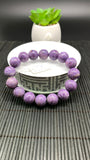 Charoite Bracelet• 13 mm size • Code C9 • AAA Quality • Length 7.5 Inch • Natural Charoite Round Bracelet • Charoite Jewelry