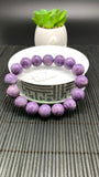 Charoite Bracelet• 13 mm size • Code C9 • AAA Quality • Length 7.5 Inch • Natural Charoite Round Bracelet • Charoite Jewelry