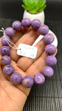 Charoite Bracelet• 13 mm size • Code C9 • AAA Quality • Length 7.5 Inch • Natural Charoite Round Bracelet • Charoite Jewelry