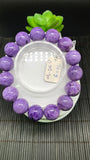 Charoite Bracelet• 15 mm size • Code C10 • AAA Quality • Length 7.5 Inch • Natural Charoite Round Bracelet • Charoite Jewelry