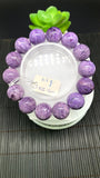 Charoite Bracelet• 15 mm size • Code C11  • AAA Quality • Length 7.5 Inch • Natural Charoite Round Bracelet • Charoite Jewelry