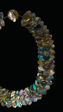 Abalone Shell Necklace - AAA Quality - Teardrop Beads Necklace - Hand Braided Beads Pendant Necklace - Abalone Necklace