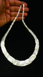 White MOP  Necklace • Hand Braided Beads Pendant Necklace • Shell Necklace • MOP Necklace • AAA Quality