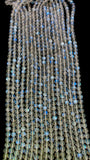 Moonstone Round Beads • 6 - 6.50 mm Size • 4A Quality • Blue Fire Beads • 40 cm Length • Natural Rainbow Moonstone Round Beads