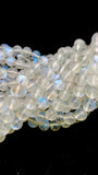 Moonstone Round Beads • 6 - 6.50 mm Size • 4A Quality • Blue Fire Beads • 40 cm Length • Natural Rainbow Moonstone Round Beads