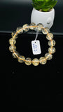 Golden Rutile Round Bracelet • 11.50 mm Size • Code C3 • 4A Quality • Natural Rutilated Quartz Bracelet