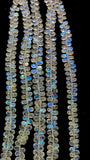 Moonstone Briolette • 5-5.5 x 7-8 mm 6x8-10mm size • 4A Quality • Length 10 Inch • Rainbow Moonstone Pear Briolette Beads
