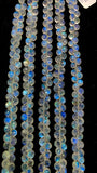 Moonstone  Briolette • 6 - 6.5 mm size • 4A Quality • Length 10 Inch • Rainbow Moonstone Heart Briolette Beads