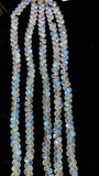 Moonstone  Briolette • 5.5-6 mm size • 4A Quality • Length 10 Inch • Rainbow Moonstone Heart Briolette Beads