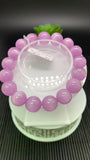 Kunzite Bracelet - 12.50 mm Size - Code# D4 - AAAA Quality - Natural Kunzite Round Bracelet - Length 7.5 Inch