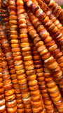 Spiny Shell Oyster Shell Rondelle Beads • 6-12 mm Size • 16 Inch length • AAA Quality • Spiny oyster Roundel Beads