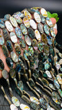 Abalone Shell Oval Beads • 10x20 mm Size • 40 cm length • AAA Quality • Natural Abalone Shell • Origin Australia