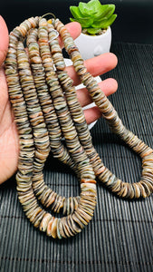 Abalone Shell Rondelle Beads • 8-15 mm Size • 40 cm length • AAA Quality • Natural Abalone Roundel Shell • Origin Australia