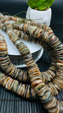 Abalone Shell Rondelle Beads • 8-15 mm Size • 40 cm length • AAA Quality • Natural Abalone Roundel Shell • Origin Australia