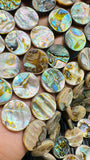 Abalone Shell Coin Beads • 16 mm Size • 40 cm length • AAA Quality • Natural Abalone Shell • Origin Australia