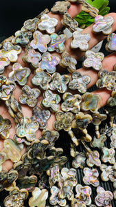 Abalone Shell Flower Beads • 18 mm Size • 40 cm length • AAA Quality • Natural Abalone Shell • Origin Australia