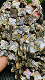 Abalone Shell Flower Beads • 18 mm Size • 40 cm length • AAA Quality • Natural Abalone Shell • Origin Australia