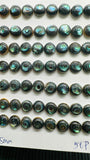 Abalone Shell Round Cabs- 8 mm Size- Pack of 4 Pcs- AAAA Quality- Natural Abalone Cabochons
