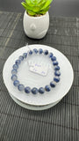 Dumortierite Bracelet 8 mm Size - Code #A Length 7.5 Inch - AAAA Quality - Origin Austria - Stretchy Bracelet