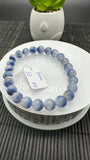 Dumortierite Bracelet 8 mm Size - Code #A8 - Length 7.5 Inch - AAAA Quality - Origin Austria - Stretchy Bracelet