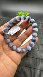 Dumortierite Bracelet 10 mm Size - Code #A10 - Length 7.5 Inch - AAAA Quality - Origin Austria - Stretchy Bracelet