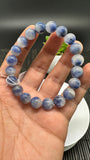 Dumortierite Bracelet 10 mm Size - Code #A12 - Length 7.5 Inch - AAAA Quality - Origin Austria - Stretchy Bracelet