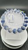 Dumortierite Bracelet 10.50 mm Size - Code #A14 - Length 7.5 Inch - AAAA Quality - Origin Austria - Stretchy Bracelet