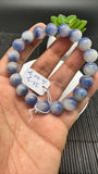 Dumortierite Bracelet 10.50 mm Size - Code #A15 Length 7.5 Inch - AAAA Quality - Origin Austria - Stretchy Bracelet