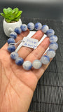 Dumortierite Bracelet 13.50 mm Size - Code #A19 Length 7.5 Inch - AAAA Quality - Origin Austria - Stretchy Bracelet