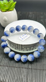 Dumortierite Bracelet 13.50 mm Size - Code #A20 Length 7.5 Inch - AAAA Quality - Origin Austria - Stretchy Bracelet