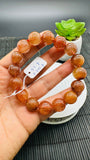 Copper Rutile Bracelet • 13.50 mm Size • Code C5 • AAA Quality • Natural Rutilated Quartz Bracelet