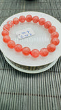 Rhodochrosite Round Bracelet - 10.50 mm Size  - Code D2 - AAAA Quality - Length 7.5 Inch- Natural Rhodochrosite Bracelet