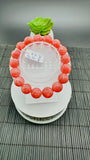 Rhodochrosite Round Bracelet - 12 mm Size  - Code D4 - AAAA Quality - Length 7.5 Inch- Natural Rhodochrosite Bracelet