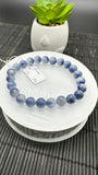 Dumortierite Bracelet 8 mm Size - Code #A4 - Length 7.5 Inch - AAAA Quality - Origin Austria - Stretchy Bracelet