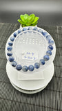 Dumortierite Bracelet 8 mm Size - Code #A6 - Length 7.5 Inch - AAAA Quality - Origin Austria - Stretchy Bracelet