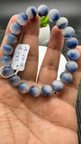 Dumortierite Bracelet 10 mm Size - Code #A10 - Length 7.5 Inch - AAAA Quality - Origin Austria - Stretchy Bracelet