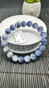 Dumortierite Bracelet 10.50 mm Size - Code #A13 Length 7.5 Inch - AAAA Quality - Origin Austria - Stretchy Bracelet