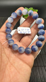 Dumortierite Bracelet 10.50 mm Size - Code #A13 Length 7.5 Inch - AAAA Quality - Origin Austria - Stretchy Bracelet