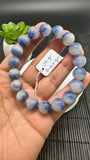 Dumortierite Bracelet 11.50 mm Size - Code #A17-  Length 7.5 Inch - AAAA Quality - Origin Austria - Stretchy Bracelet