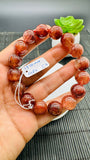 Copper Rutile Bracelet • 13.50 mm Size • Code C6 • AAA Quality • Natural Rutilated Quartz Bracelet