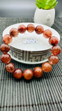 Copper Rutile Bracelet • 13.50 mm Size • Code C6 • AAA Quality • Natural Rutilated Quartz Bracelet