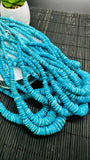 Turquoise Irregular Heishi Beads- 5 to 13 mm Graduate Size - 40 cm Length - AAA Quality- Natural Turquoise Rondelle Beads