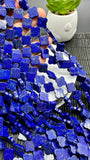 Lapis Clover Beads • 12 mm Size • AAA Quality Dark Blue Color • 40 cm Length • Natural Lapis Beads origin Afghanistan