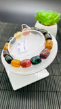 Tourmaline Nugget Bracelet- 9-10x12-16  mm Size - Code N3 - 4A Quality - Natural Multi Tourmaline Bracelet - Length 7.5 Inch