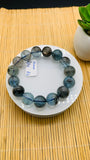 Moss Aquamarine Bracelet • 14 mm Size • Code A2 • AAAA Quality • 7.5 Inch Length •  Natural Aquamarine Bracelet